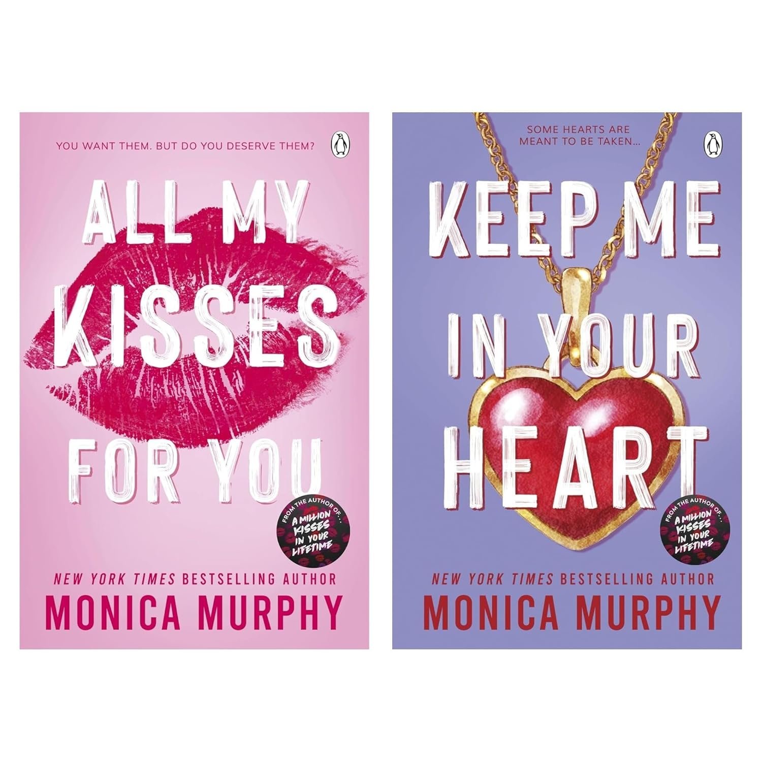 Monica Murphy Lancaster Prep Next Generation 2-Book Collection Set – Includes All My Kisses for You & Keep Me In Your Heart – Bestselling New Adult Romance Paperbacks