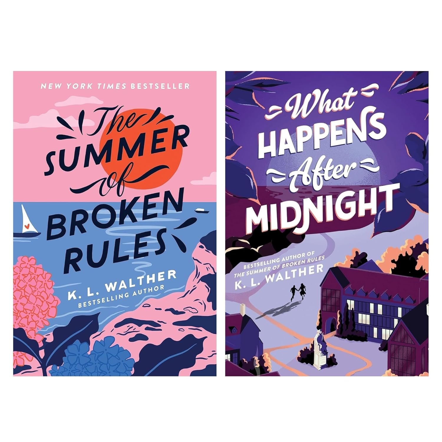 K. L. Walther Bestselling 2 Books Collection Set - The Summer of Broken Rules and What Happens After Midnight